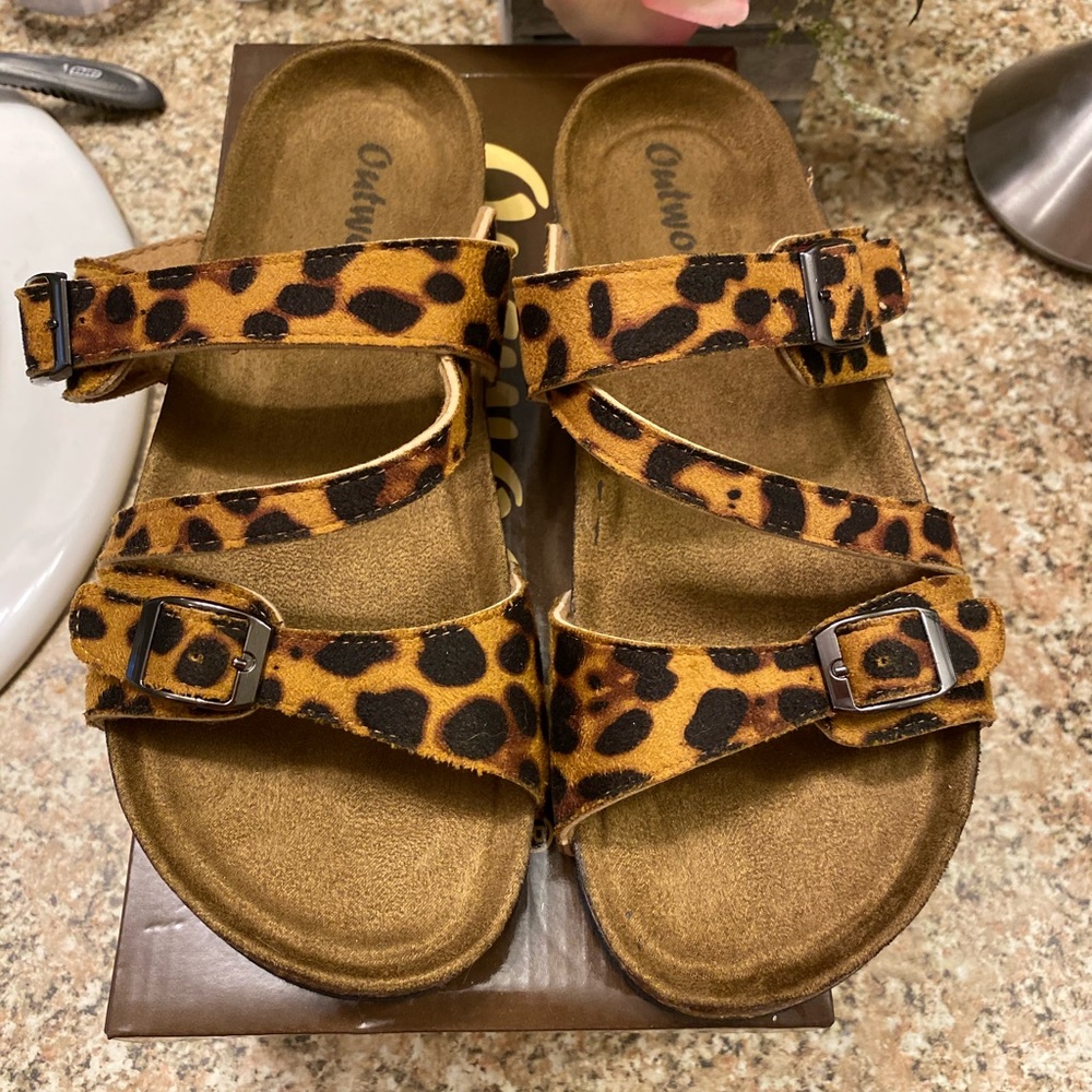 Leopard Sandals